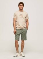 Pepe Jeans kulunut logollinen t-paita miehet maltaat TB00962 - Image 2