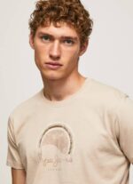 Pepe Jeans kulunut logollinen t-paita miehet maltaat TB00962 - Image 3