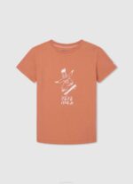 Pepe Jeans kulunut logollinen t-paita poika norsunluu TB001615 - Image 4