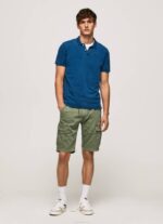 Pepe Jeans kulunut puuvillainen poolopaita miehet indigo TB001079 - Image 2