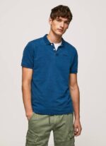 Pepe Jeans kulunut puuvillainen poolopaita miehet indigo TB001079