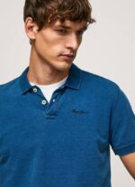Pepe Jeans kulunut puuvillainen poolopaita miehet indigo TB001079 - Image 3