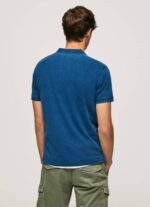 Pepe Jeans kulunut puuvillainen poolopaita miehet indigo TB001079 - Image 4