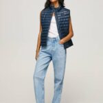 Pepe Jeans kumipaistin logolla pehmustettu liivi naiset dulwich TB00118