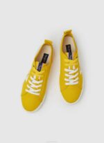 Pepe Jeans kuusiokololippu vulkanoidut lenkkarit miehet rugby keltainen TB001203 - Image 2
