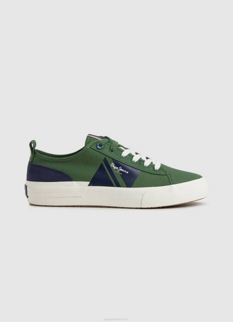 pepe_jeans_kuusiokololippu_vulkanoidut_lenkkarit_miehet_sotilaallinen_oliivi_tb001205.jpg Pepe Jeans kuusiokololippu vulkanoidut lenkkarit miehet sotilaallinen oliivi TB001205 - Image 1