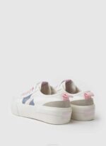 Pepe Jeans kuusiokololippu vulkanoidut lenkkarit naiset valkoinen TB00620 - Image 4