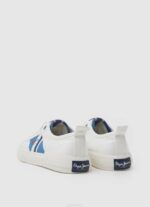 Pepe Jeans kuusiokololippu vulkanoidut lenkkarit poika valkoinen TB001562 - Image 4