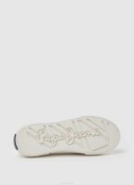 Pepe Jeans kuusiokololippu vulkanoidut lenkkarit poika valkoinen TB001562 - Image 5