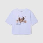 Pepe Jeans kuvitus t-paita tyttö valkoinen TB001439