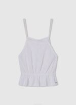 Pepe Jeans kuvitus t-paita tyttö valkoinen TB001439 - Image 3