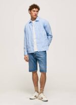 Pepe Jeans lambert fil a fil straight fit paita miehet valkaisu sininen TB001030 - Image 2