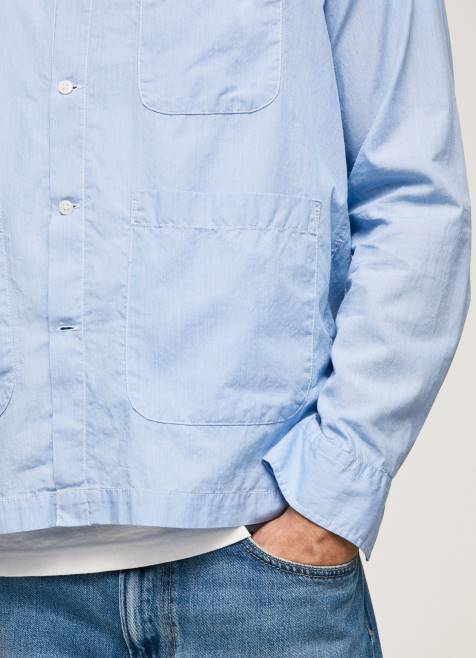 Pepe Jeans lambert fil a fil straight fit paita miehet valkaisu sininen TB001030 - Image 5