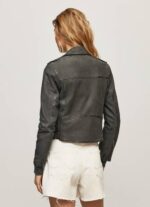 Pepe Jeans lampaan nahkainen biker takki naiset musta TB00114 - Image 4