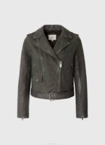 Pepe Jeans lampaan nahkainen biker takki naiset musta TB00114 - Image 5
