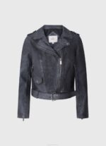 Pepe Jeans lampaan nahkainen biker takki naiset valtameri TB00113 - Image 5