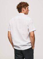 Pepe Jeans lastingham lyhythihainen paita miehet valkoinen TB001060 - Image 4