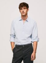 Pepe Jeans Lawsonin normaalikokoinen oxford-paita miehet valkaisu sininen TB001052 - Image 2