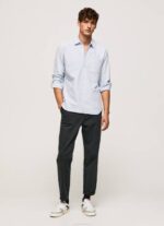 Pepe Jeans Lawsonin normaalikokoinen oxford-paita miehet valkaisu sininen TB001052