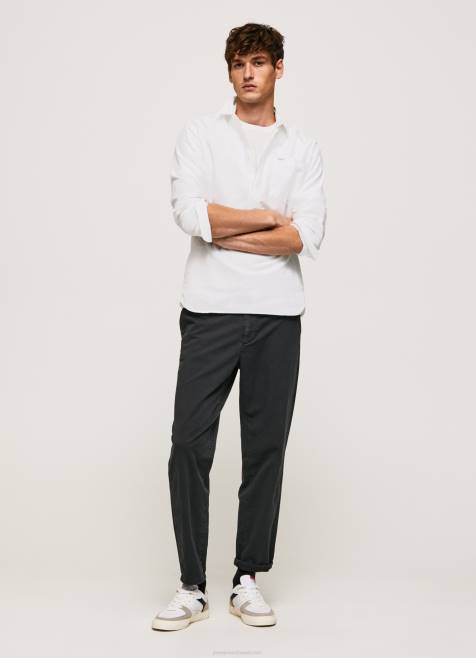 Pepe Jeans Lawsonin normaalikokoinen oxford-paita miehet valkoinen TB001044 - Image 2