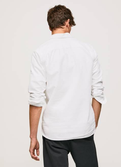Pepe Jeans Lawsonin normaalikokoinen oxford-paita miehet valkoinen TB001044 - Image 4