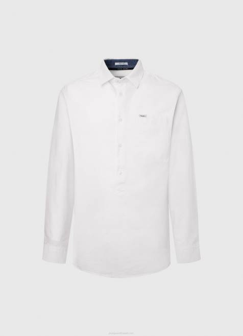 Pepe Jeans Lawsonin normaalikokoinen oxford-paita miehet valkoinen TB001044 - Image 5