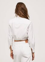 Pepe Jeans leikattu istuvuus popliinipaita naiset valkoinen TB00361 - Image 5