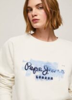 Pepe Jeans leikattu puuvillapusero naiset mousse TB00287 - Image 3