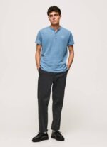 Pepe Jeans leipurikaulus puuvillainen t-paita miehet vaaleansininen TB00965 - Image 2