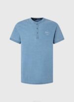 Pepe Jeans leipurikaulus puuvillainen t-paita miehet vaaleansininen TB00965 - Image 5