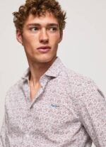 Pepe Jeans lenora slim fit popliinipaita miehet valkoinen TB001075 - Image 3