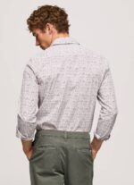 Pepe Jeans lenora slim fit popliinipaita miehet valkoinen TB001075 - Image 4