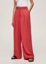 Pepe Jeans leveät laskoshousut naiset studio punainen TB00289 - Image 2