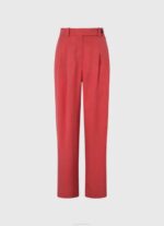 Pepe Jeans leveät laskoshousut naiset studio punainen TB00289 - Image 5