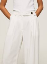 Pepe Jeans leveät laskoshousut naiset valkoinen TB00288 - Image 3