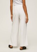 Pepe Jeans leveät laskoshousut naiset valkoinen TB00288 - Image 4