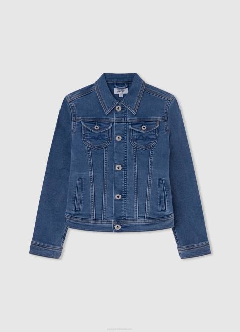 Pepe Jeans lexa jr korkeavyötäröiset leveät farkut tyttö denim TB001360 - Image 4