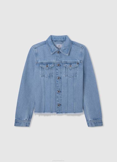 Pepe Jeans lexa jr korkeavyötäröiset leveät farkut tyttö denim TB001360 - Image 5