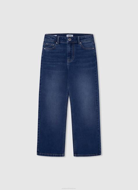 Pepe Jeans lexa jr korkeavyötäröiset leveät farkut tyttö denim TB001360 - Image 1