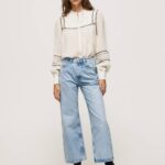 Pepe Jeans lexa sky korkeavyötäröiset leveät farkut naiset denim TB0078