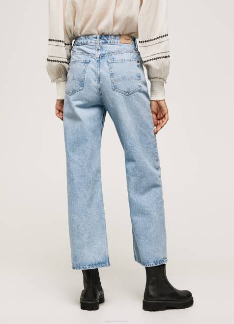 Pepe Jeans lexa sky korkeavyötäröiset leveät farkut naiset denim TB0078 - Image 5