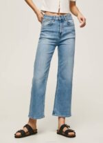Pepe Jeans lexa sky korkeavyötäröiset leveät farkut naiset denim TB0090 - Image 2