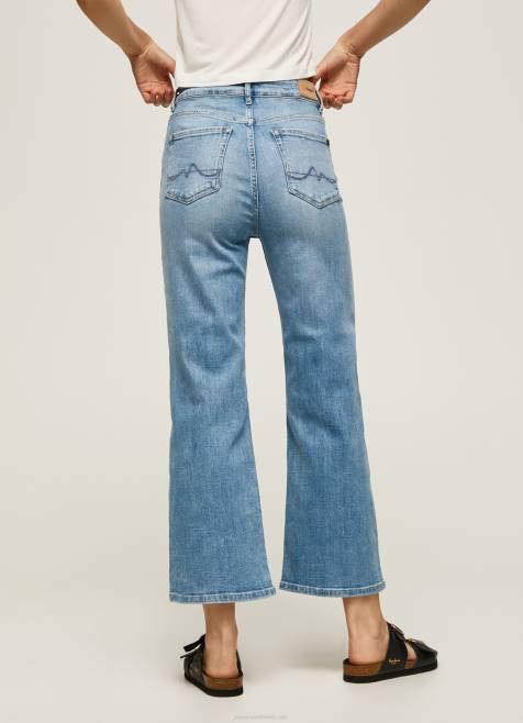 Pepe Jeans lexa sky korkeavyötäröiset leveät farkut naiset denim TB0090 - Image 4
