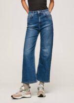 Pepe Jeans lexa sky korkeavyötäröiset leveät farkut naiset denim TB0091 - Image 2