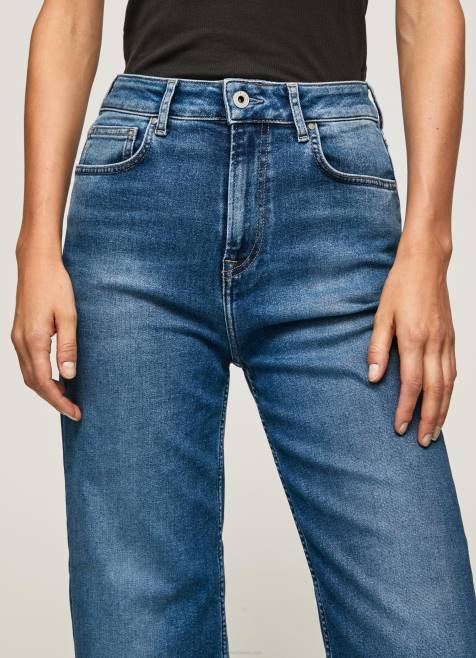 Pepe Jeans lexa sky korkeavyötäröiset leveät farkut naiset denim TB0091 - Image 3
