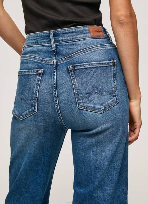 Pepe Jeans lexa sky korkeavyötäröiset leveät farkut naiset denim TB0091 - Image 5