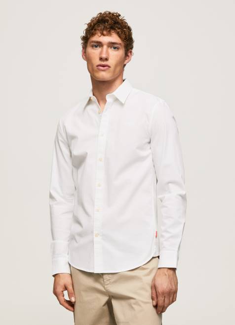 pepe_jeans_limerick_slim_fit_paita_miehet_valkoinen_tb001024.jpg Pepe Jeans Limerick slim fit paita miehet valkoinen TB001024 - Image 1