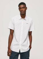 Pepe Jeans Lindenberg lyhythihainen paita miehet valkoinen TB001063 - Image 3