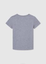 Pepe Jeans lippu ja logollinen t-paita poika harmaa marli TB001635 - Image 2