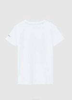 Pepe Jeans lippu ja logollinen t-paita poika valkoinen TB001609 - Image 2